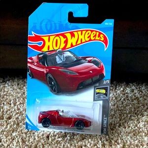 Hot wheels Tesla roadster with starman